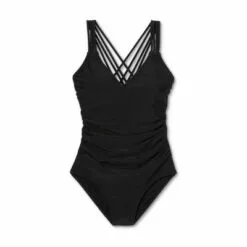 Women's Strappy Back High Coverage One Piece Swimsuit - Kona Sol™ Animal Print -Swimsuits Popular Store unnamed file 7035