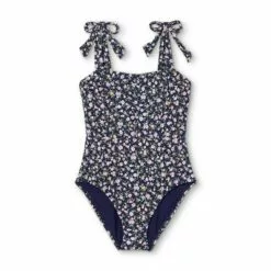 Women's Seamed Shoulder Tie One Piece Swimsuit - Sea Angel Purple -Swimsuits Popular Store unnamed file 7116