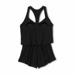 Women's V-Neck Racerback Swim Romper- Aqua Green® Nairobi -Swimsuits Popular Store unnamed file 7132