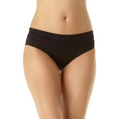 Anne Cole - Women's Convertible High Waist Shirred Swim Bottom 4 Anne Cole - Women's Convertible High Waist Shirred Swim Bottom - Image 2