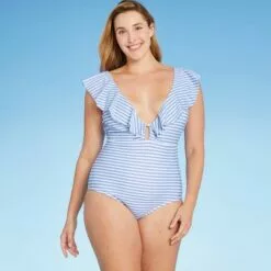 Women's Ruffle Medium Coverage One Piece Swimsuit - Kona Sol™ Cream Blush -Swimsuits Popular Store unnamed file 7178