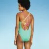 Juniors' Ribbed Colorblock Tie-Front One Piece Swimsuit - Xhilaration™ Multi 1 Juniors' Ribbed Colorblock Tie-Front One Piece Swimsuit - Xhilaration™ Multi -Swimsuits Popular Store unnamed file 7187