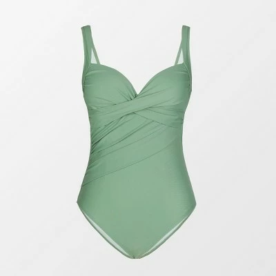 Women's One Piece Swimsuit Ruched Crisscross Middle Cut Bathing Suit -Cupshe 4 Women's One Piece Swimsuit Ruched Crisscross Middle Cut Bathing Suit -Cupshe - Image 2