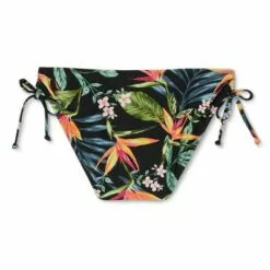 Women's Keyhole Side-Tie Medium Coverage Hipster Bikini Bottom - Kona Sol™ Black -Swimsuits Popular Store unnamed file 724