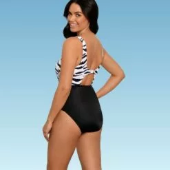 Women's Slimming Control Tie-Front Cut Out One Piece Swimsuit - Beach Betty by Miracle Brands Green 8 Women's Slimming Control Tie-Front Cut Out One Piece Swimsuit - Beach Betty by Miracle Brands Green -Swimsuits Popular Store unnamed file 7259
