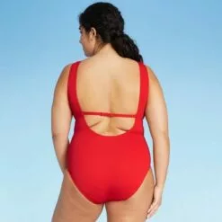 Women's Textured High Neck High Coverage One Piece Swimsuit - Kona Sol™ Lively Red 14 Women's Textured High Neck High Coverage One Piece Swimsuit - Kona Sol™ Lively Red -Swimsuits Popular Store unnamed file 7274
