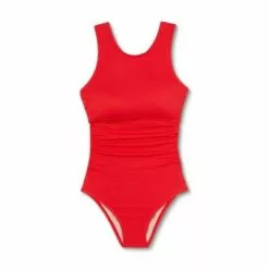 Women's Textured High Neck High Coverage One Piece Swimsuit - Kona Sol™ Lively Red 15 Women's Textured High Neck High Coverage One Piece Swimsuit - Kona Sol™ Lively Red -Swimsuits Popular Store unnamed file 7275