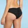 Women's Ribbed Ruffle Cheeky Bikini Bottom - Shade & Shore™ Black 2 Women's Ribbed Ruffle Cheeky Bikini Bottom - Shade & Shore™ Black -Swimsuits Popular Store unnamed file 730