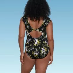 Women's Slimming Control Sleeve Cut Out One Piece Swimsuit - Beach Betty by Miracle Brands Red -Swimsuits Popular Store unnamed file 7335