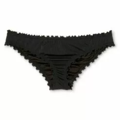 Women's Ribbed Ruffle Cheeky Bikini Bottom - Shade & Shore™ Black 12 Women's Ribbed Ruffle Cheeky Bikini Bottom - Shade & Shore™ Black -Swimsuits Popular Store unnamed file 734