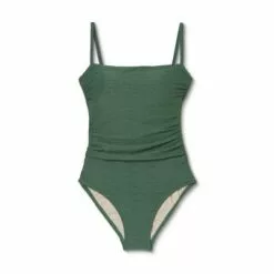 Women's Basket Weave Textured High Coverage One Piece Swimsuit - Kona Sol™ Navy -Swimsuits Popular Store unnamed file 7340