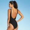 Juniors' Tank Scoop One Piece Swimsuit - Xhilaration™ Black -Swimsuits Popular Store unnamed file 7342