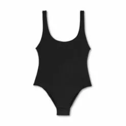 Juniors' Tank Scoop One Piece Swimsuit - Xhilaration™ Black -Swimsuits Popular Store unnamed file 7345