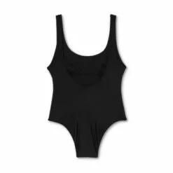 Juniors' Tank Scoop One Piece Swimsuit - Xhilaration™ Black -Swimsuits Popular Store unnamed file 7346