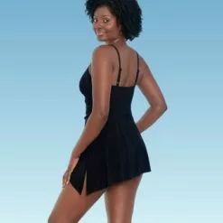 Women's Slimming Control Shirred Front Swimsuit - Dreamsuit by Miracle Brands Black -Swimsuits Popular Store unnamed file 7348