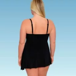 Women's Slimming Control Shirred Front Swimsuit - Dreamsuit by Miracle Brands Black -Swimsuits Popular Store unnamed file 7354