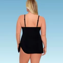 Women's Slimming Control Shirred Front Swimsuit - Dreamsuit by Miracle Brands Black -Swimsuits Popular Store unnamed file 7357