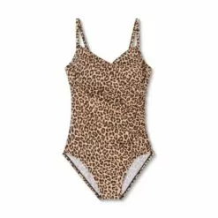 Women's Faux Wrap Over the Shoulder One Piece Swimsuit- Aqua Green® Animal Print 10 Women's Faux Wrap Over the Shoulder One Piece Swimsuit- Aqua Green® Animal Print -Swimsuits Popular Store unnamed file 7415