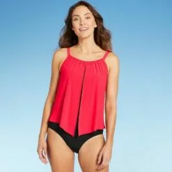 Women's High Neck Overlay One Piece Swimsuit - Aqua Green® Flamingo -Swimsuits Popular Store unnamed file 7435