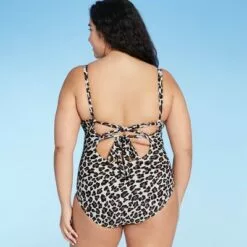 Women's Twist-Front One Piece Swimsuit - Kona Sol™ Animal Print -Swimsuits Popular Store unnamed file 7447