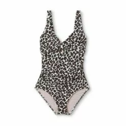 Women's Twist-Front One Piece Swimsuit - Kona Sol™ Animal Print -Swimsuits Popular Store unnamed file 7448