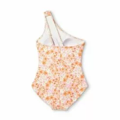 Women's One Shoulder High Coverage One Piece Swimsuit - Kona Sol™ Multicolor -Swimsuits Popular Store unnamed file 7459