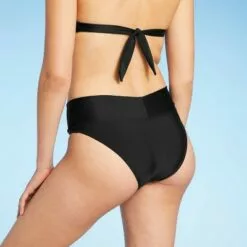 Juniors' Crossover High Leg Bikini Bottom - Xhilaration™ Neon Blue