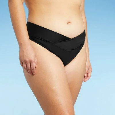 Juniors' Crossover High Leg Bikini Bottom - Xhilaration™ Neon Blue 5 Juniors' Crossover High Leg Bikini Bottom - Xhilaration™ Neon Blue - Image 3