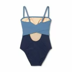 Women's Colorblock Medium Coverage One Piece Swimsuit - Kona Sol™ Navy -Swimsuits Popular Store unnamed file 7526