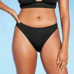 Women's Ribbed Cheeky Bikini Bottom - Shade & Shore™ Cobalt -Swimsuits Popular Store unnamed file 755