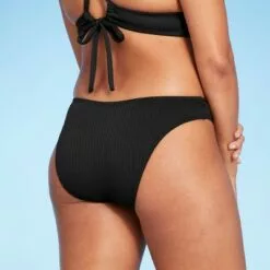 Women's Ribbed Cheeky Bikini Bottom - Shade & Shore™ Cobalt -Swimsuits Popular Store unnamed file 756