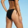 Juniors' Shirred Side-Tie High Leg Scoop Bikini Bottom - Xhilaration™ Gold -Swimsuits Popular Store unnamed file 759