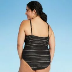 Women's Crochet High Coverage One Piece Swimsuit - Kona Sol™ Navy -Swimsuits Popular Store unnamed file 7636