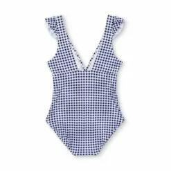 Women's Ruffle Gingham High Coverage One Piece Swimsuit - Kona Sol™ Blue 23 Women's Ruffle Gingham High Coverage One Piece Swimsuit - Kona Sol™ Blue -Swimsuits Popular Store unnamed file 7691
