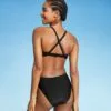 Juniors' Cross Front One Piece Swimsuit - Xhilaration™ Coral Pink -Swimsuits Popular Store unnamed file 7704