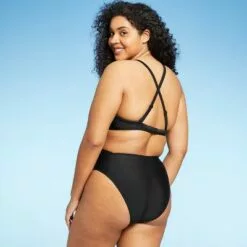 Juniors' Cross Front One Piece Swimsuit - Xhilaration™ Coral Pink -Swimsuits Popular Store unnamed file 7707