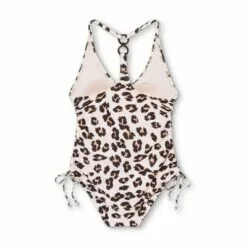 Women's Ring Back Side-Cinch High Coverage One Piece Swimsuit - Kona Sol™ Animal Print -Swimsuits Popular Store unnamed file 7739