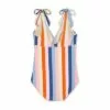 V-Neck with Tie-Strap One Piece Maternity Swimsuit - Isabel Maternity by Ingrid & Isabel™ Striped -Swimsuits Popular Store unnamed file 7776