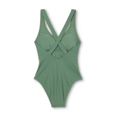 Women's Plunge One Piece Swimsuit - Sea Angel Green 7 Women's Plunge One Piece Swimsuit - Sea Angel Green - Image 5