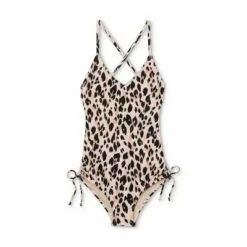 Women's Long Torso Modern Medium Coverage One Piece Swimsuit - Kona Sol™ Leopard Print -Swimsuits Popular Store unnamed file 7867