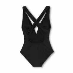Women's Plunge Front Maillot One Piece Swimsuit - Sea Angel Black -Swimsuits Popular Store unnamed file 7902