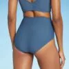 Women's High Waist Medium Coverage Bikini Bottom - Kona Sol™ Mudstone Blue -Swimsuits Popular Store unnamed file 795