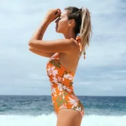 Women's One Piece Swimsuit Orange Backless Halter V Neck Bathing Suit-Cupshe 10 Women's One Piece Swimsuit Orange Backless Halter V Neck Bathing Suit-Cupshe -Swimsuits Popular Store unnamed file 7961