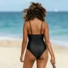 Women's Black One Piece Swimsuit Ruched V Neck Bathing Suit -Cupshe 2 Women's Black One Piece Swimsuit Ruched V Neck Bathing Suit -Cupshe -Swimsuits Popular Store unnamed file 8072