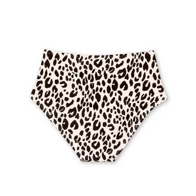 Women's High Leg High Waist Medium Coverage Bikini Bottom - Kona Sol™ Animal Print 8 Women's High Leg High Waist Medium Coverage Bikini Bottom - Kona Sol™ Animal Print - Image 6