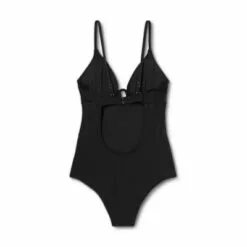 Women's Underwire Keyhole One Piece Swimsuit - Shade & Shore™ Black -Swimsuits Popular Store unnamed file 8137