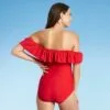 Women's Off the Shoulder High Coverage One Piece Swimsuit - Kona Sol™ Red 2 Women's Off the Shoulder High Coverage One Piece Swimsuit - Kona Sol™ Red -Swimsuits Popular Store unnamed file 8138