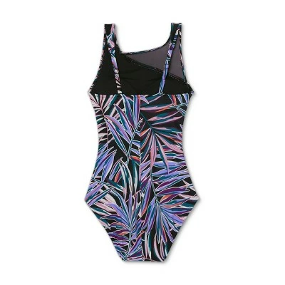 Women's Asymmetrical Mesh One Piece Swimsuit - Aqua Green® Multi 7 Women's Asymmetrical Mesh One Piece Swimsuit - Aqua Green® Multi - Image 5