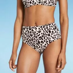 Women's High Leg High Waist Medium Coverage Bikini Bottom - Kona Sol™ Animal Print 22 Women's High Leg High Waist Medium Coverage Bikini Bottom - Kona Sol™ Animal Print -Swimsuits Popular Store unnamed file 815