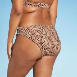 Women's Ruffle Cheeky Bikini Bottom - Shade & Shore™ Light Blue